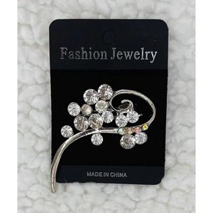 Gemstone Cluster Statement Brooch